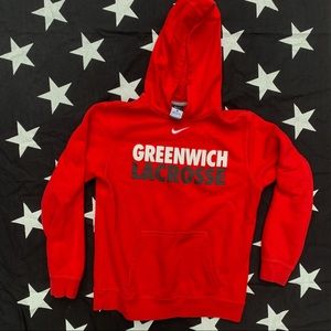 Greenwich lacrosse red sweatshirt